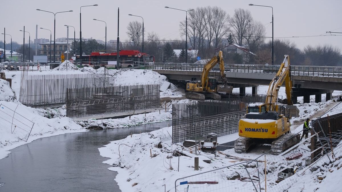 Budowa nowego mostu na Bystrzycy w ramach przebudowy al. Unii Lubelskiej