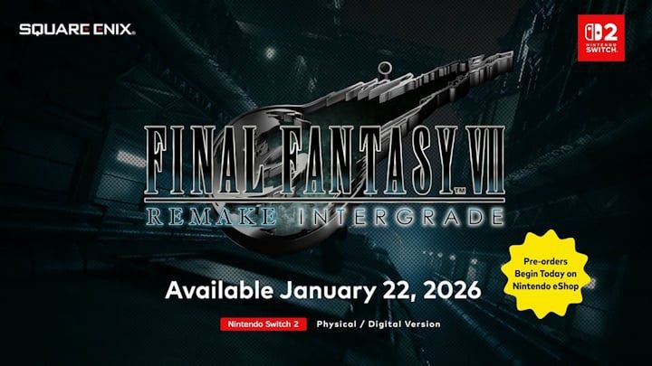 Źródło: Square Enix - Final Fantasy VII Remake ma datę premiery na nowej platformiej. Wiemy, kiedy Switch 2 dostanie hitowe RPG z 89/100 na Metacritic - wiadomość - 2025-09-12
