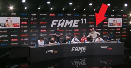 "Dla mnie to śmierdzi". Wściekły zawodnik przerwał konferencję FAME MMA