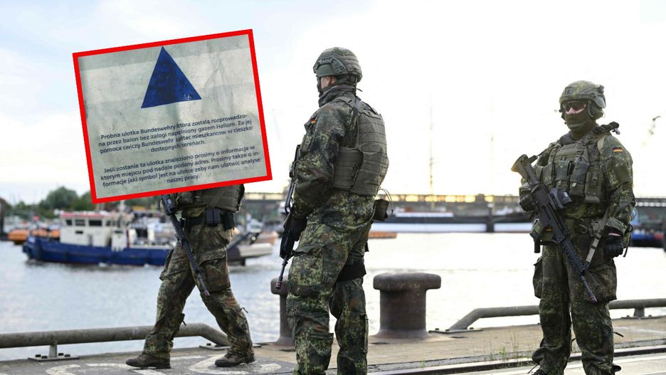 Przy granicy spadły ulotki