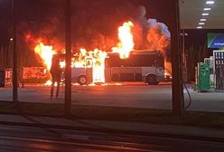 Pożar autobusu pod Krakowem. "Spłonął doszczętnie"