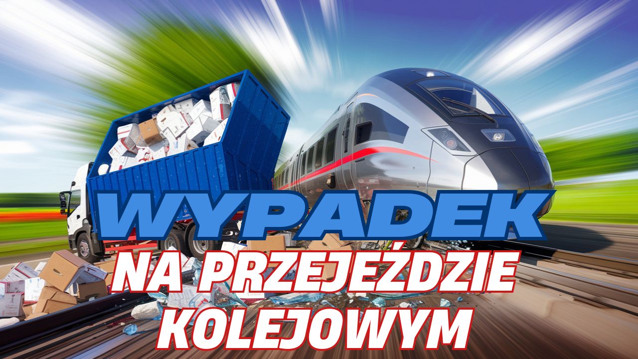 Wypadek na przejeździe kolejowym w Szydłowie