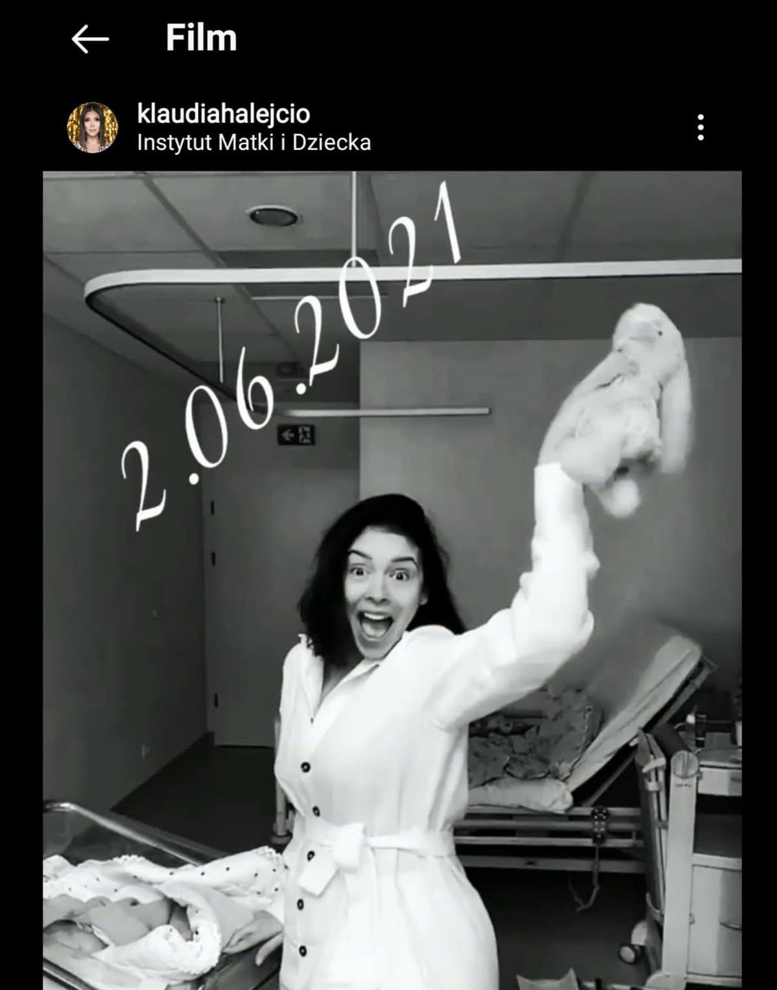 Klaudia Halejcio urodziła