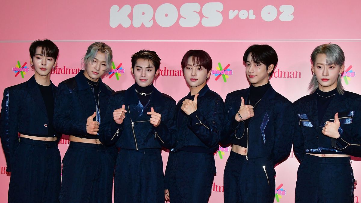 TOKYO, JAPAN - FEBRUARY 25:  K-pop group OnlyOneOf arrives at the photocall of the KROSS Vol.2 at Ariake Arina on February 25, 2023 in Tokyo, Japan.  (Photo by Jun Sato/WireImage)