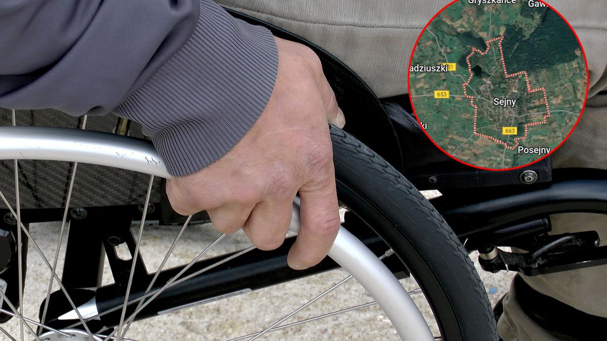 Mężczyzna na wózku nie może normalnie funkcjonować