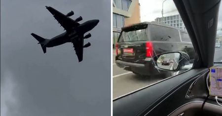 Tajemnicze doniesienia z Moskwy. Amerykański samolot i konwój na ulicy