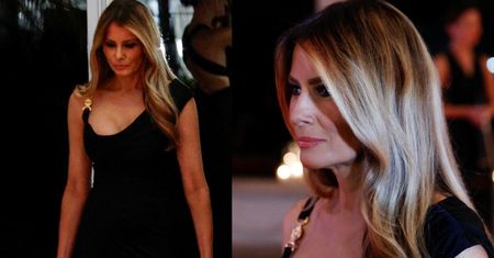 Melania Trump powitała nowy rok w eleganckiej, czarnej sukni. Towarzyszył jej Donald Trump