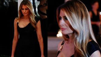 Melania Trump powitała nowy rok w eleganckiej, czarnej sukni. Towarzyszył jej Donald Trump