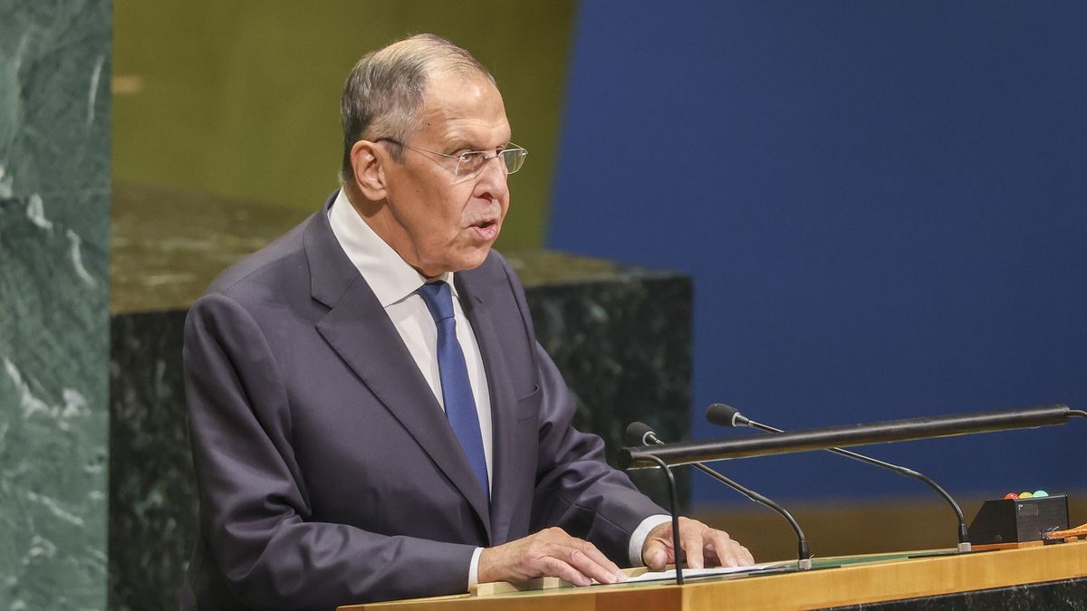 Minister of Foreign Affairs of the Russian Federation Sergei Lavrov speaks during the General Debate of the 81st session of the United Nations General Assembly (UNGA) at United Nations Headquarters in New York, New York, USA, 26 September 2026. EPA/SARAH YENESEL Dostawca: PAP/EPA.