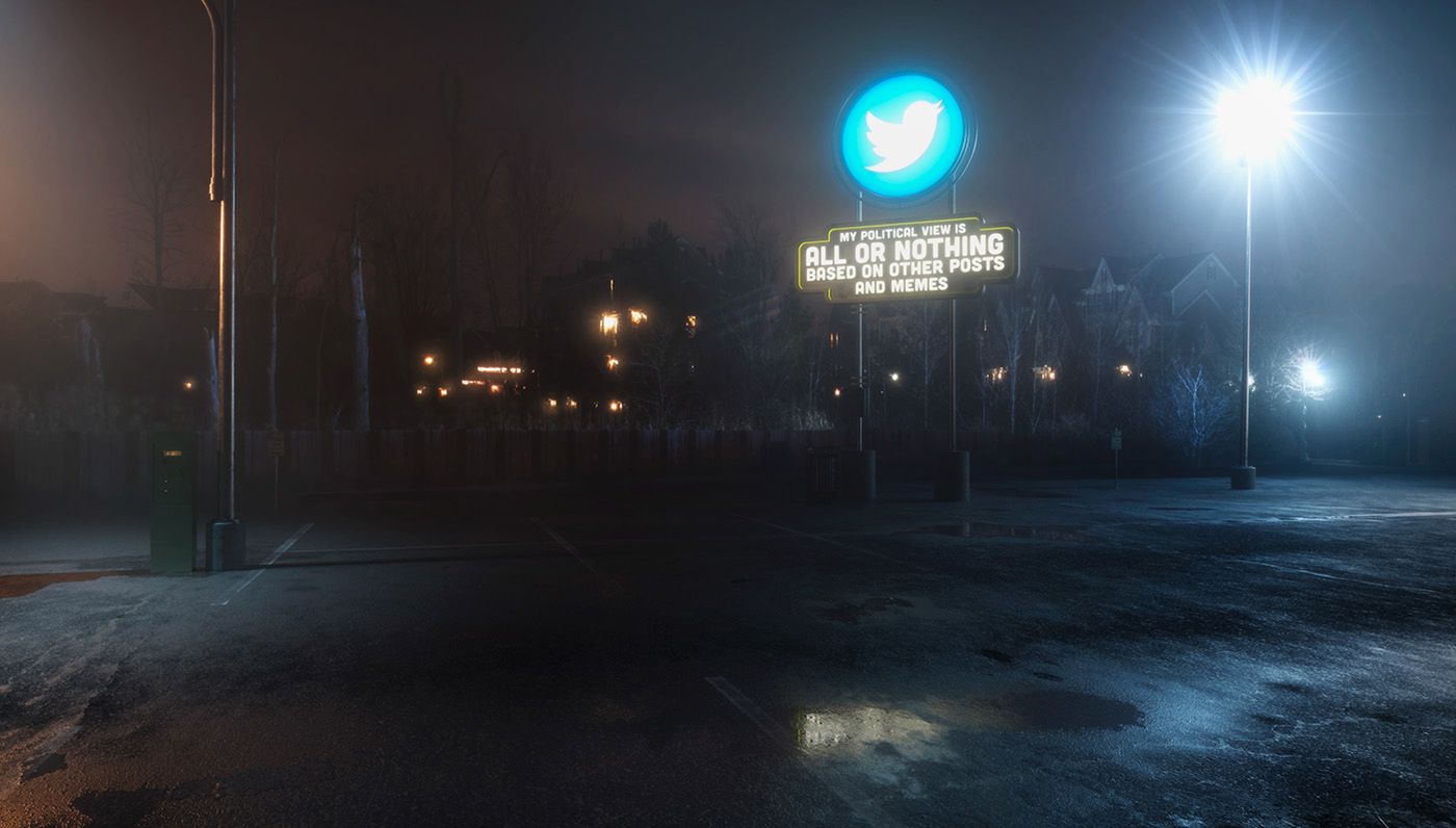 "Antisocial" - neony, które zdradzają wady mediów społecznościowych 2