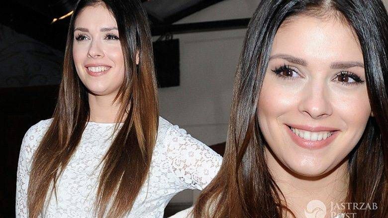 Klaudia Halejcio na premierze sztuki "Pozory mylą" w Teatrze Kamienica (fot. AKPA)