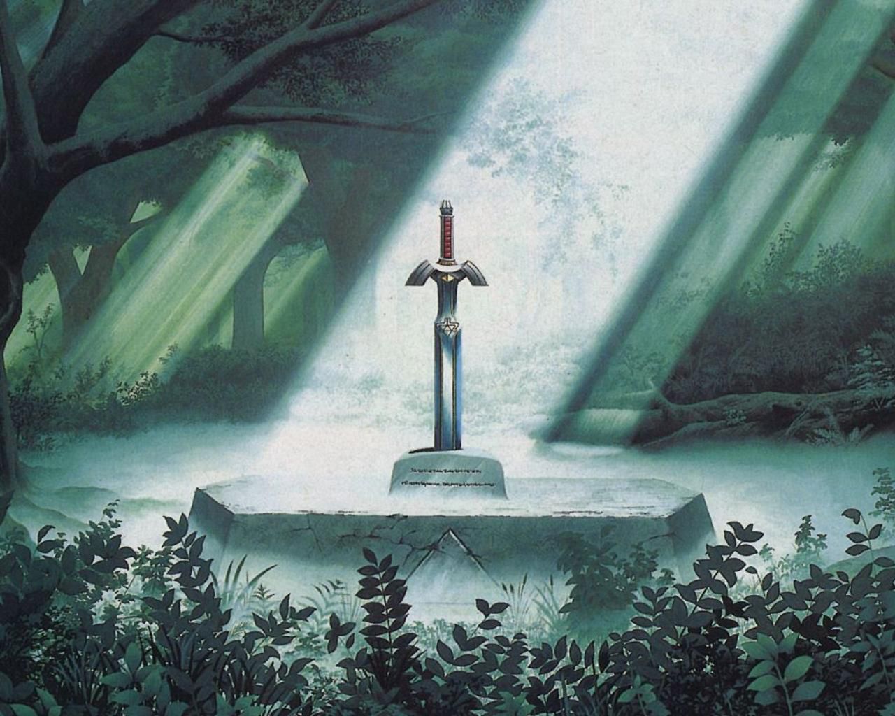 Master Sword, jedna z interpretacji legendarnego miecza ze skały (źródło: Legend of Zelda)