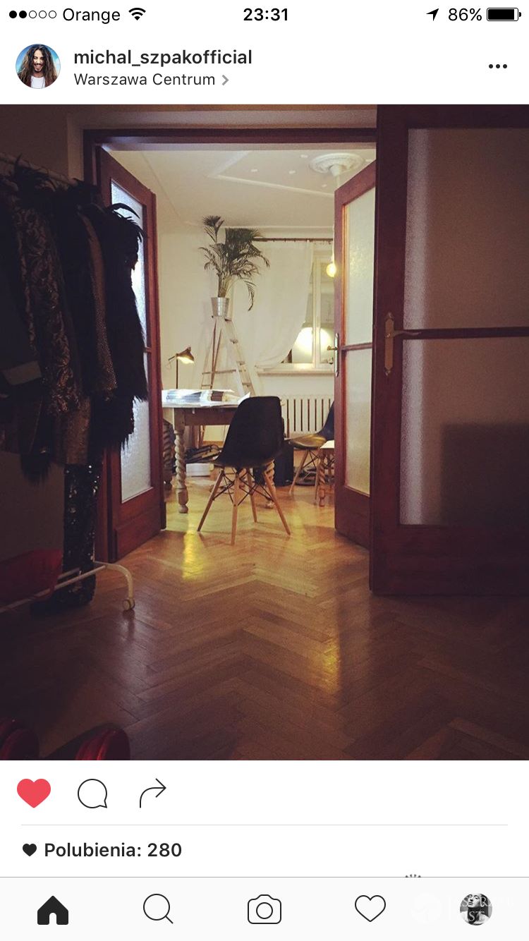 Jak mieszka Michał Szpak? Zdjęcia apartamentu 2016