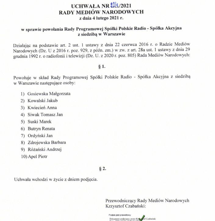 uchwała
