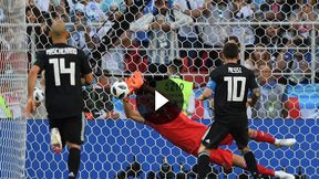 Mundial 2018. Argentyna - Islandia. Niewykorzystany rzut karny Messiego (TVP Sport)