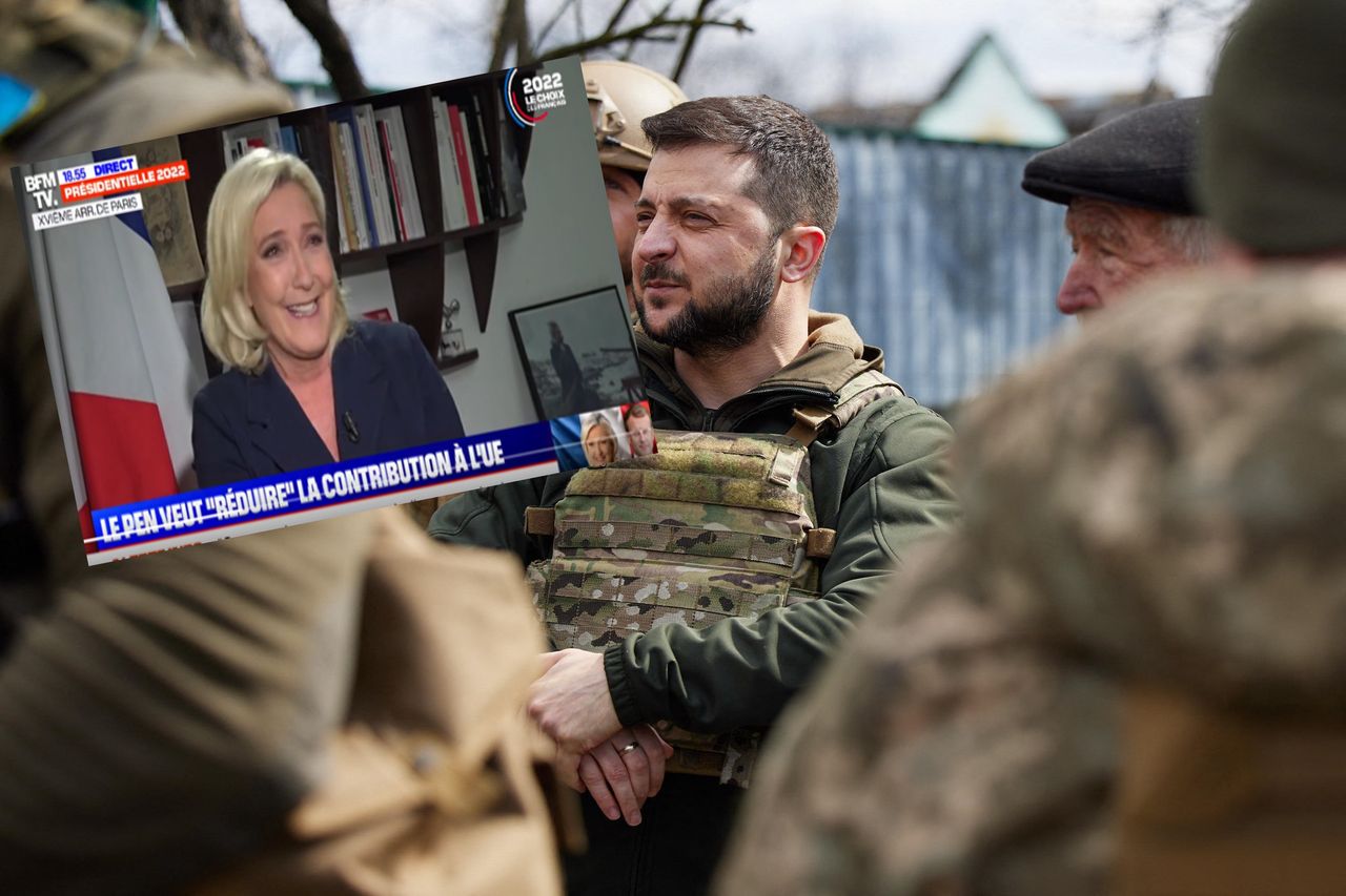 Le Pen "absolutnie nie żałuje" słów o aneksji Krymu. Rechot przy pytaniu o zakaz wjazdu do Kijowa