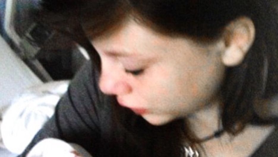 Sierra z drugim synkiem niedługo po porodzie