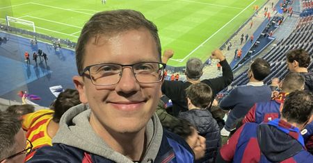 Polak wspierał FC Barcelonę z trybun. Był zachwycony