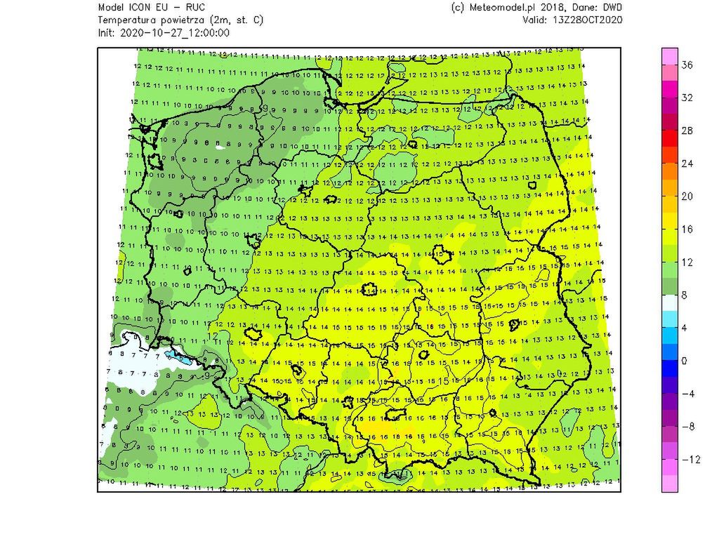 Pogoda na dziś. Spodziewane temperatury w środę