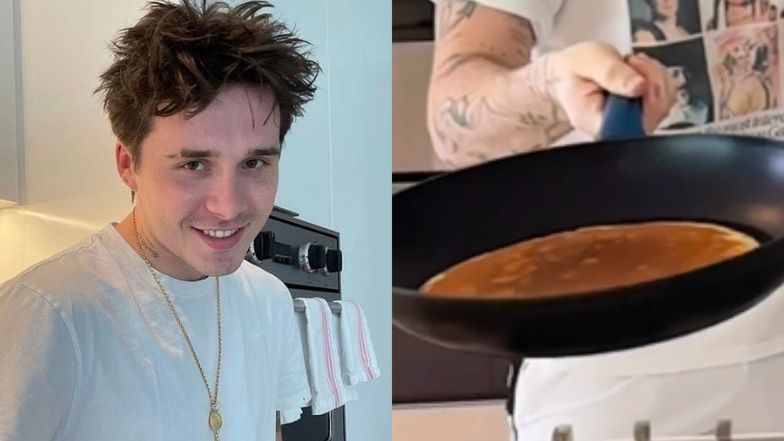 Dramat Brooklyna Beckhama i jego naleśników. Tata mówi, że dobre, a fani krytykują: "Za grube i spalone" (WIDEO)