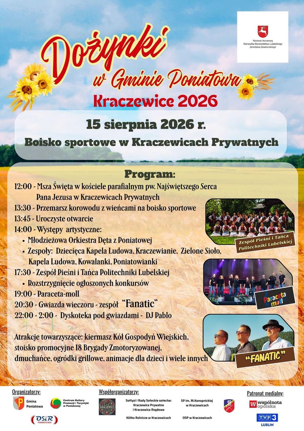 Dożynki w Kraczewicach Prywatnych 2026