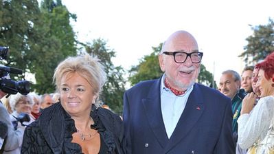 Jerzy Hoffman i Jagoda Brądzyńska
