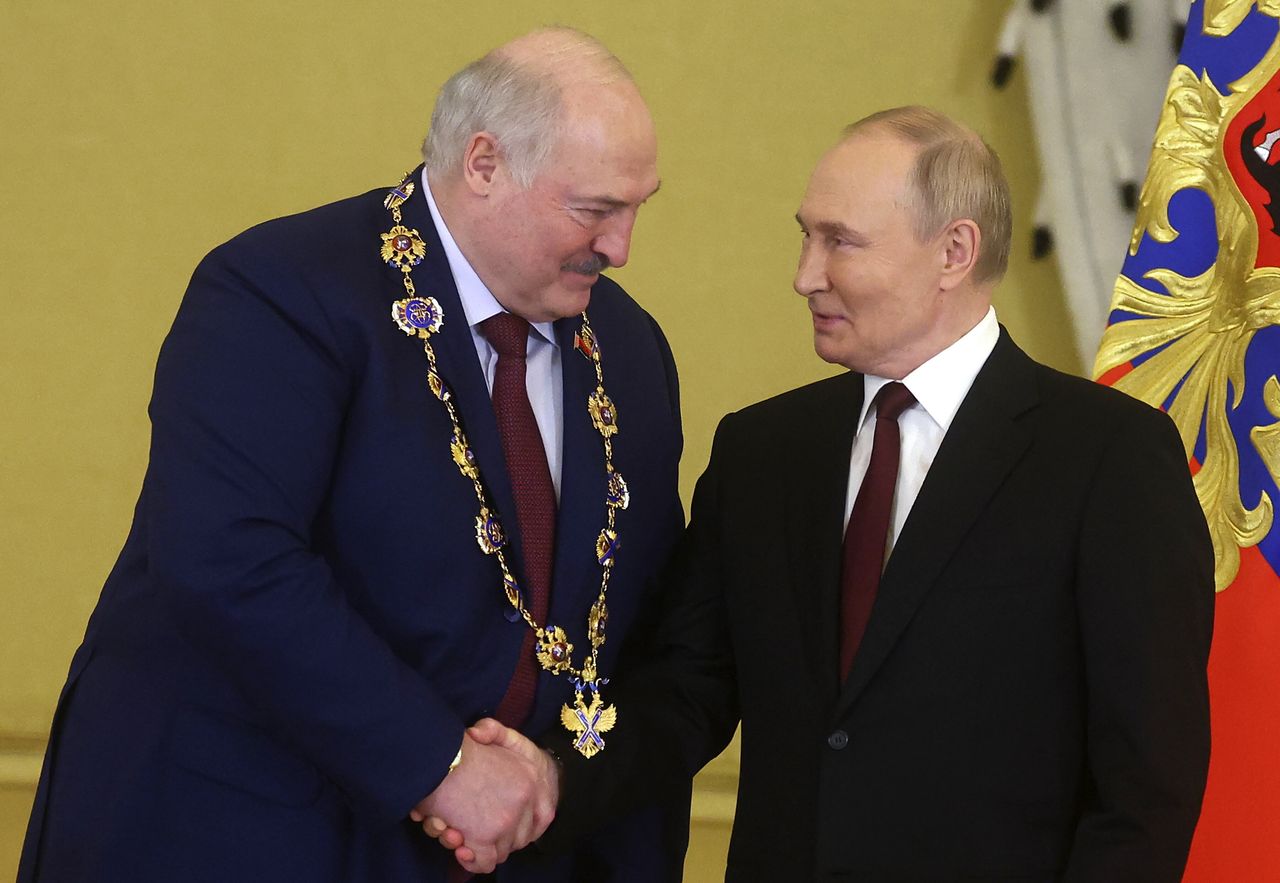 Alaksandr Łukaszenka and Władimir Putin