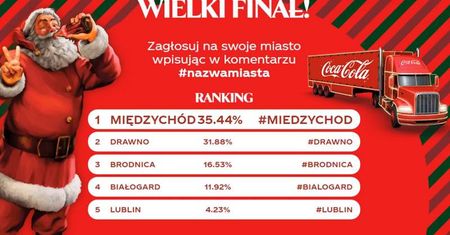 Świąteczna ciężarówka Coca-Coli w Lublinie? Trwa głosowanie!