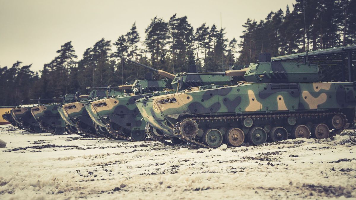 BWP Borsuk w zimowych warunkach