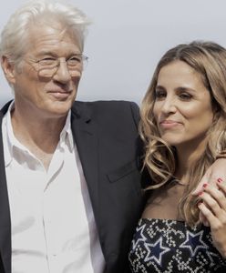 Richard Gere z dużo młodszą żoną. Nie szczędzili sobie czułości