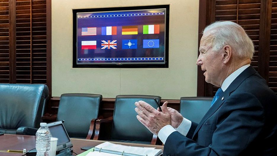 W poniedziałek Joe Biden rozmawiał z przywódcami europejskimi, w tym również z Andrzejem Dudą