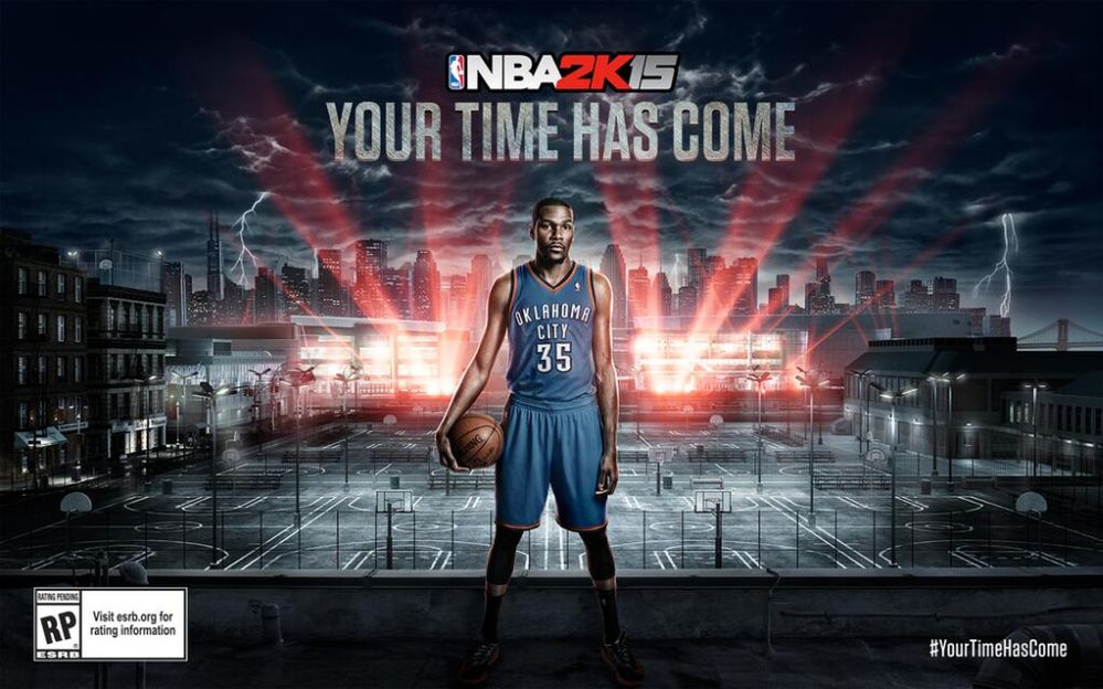 NBA 2K15 - Kevin Durant luzuje LeBrona Jamesa w roli okładkowej gwiazdy