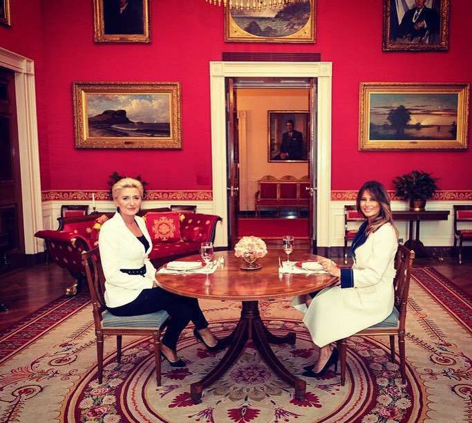 Melania Trump pokazała zdjęcie z Agatą Dudą
