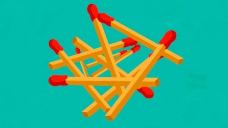 Skoncentruj się i policz zapałki. Łamigłówka wymaga skupienia i koncentracji