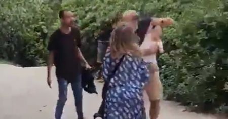 Chwile grozy w parku. Krzyczał, że zabije dziecko
