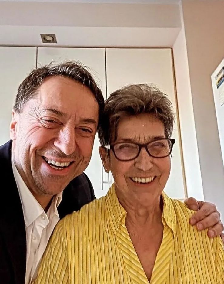 Marcin Miller z mamą Marią