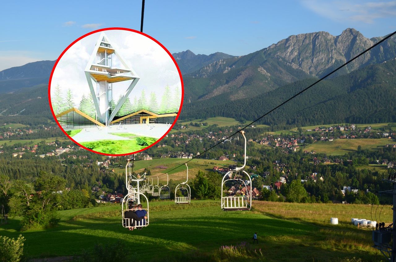 Wieża w kształcie oscypka i najdłuższa tyrolka w Europie. Co z inwestycją pod Tatrami?