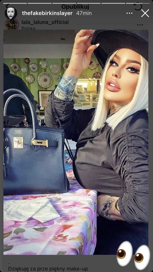 Tiktoker sugeruje, że Laluna Unique handluje PODRÓBKAMI torebek Hermes Birkin