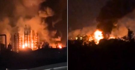 Seria eksplozji w Rosji. Kule ognia nad rafinerią i siecią kolejową