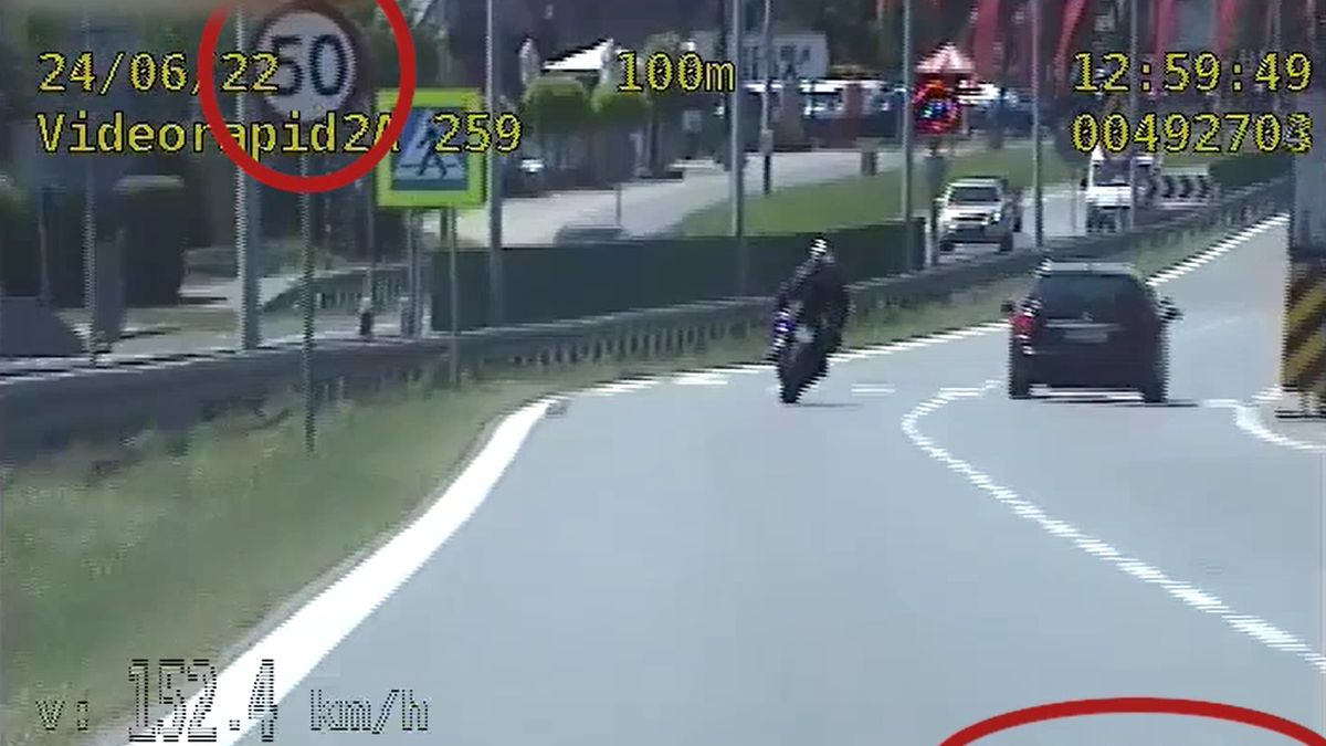 Jak szalony gnał motocyklem 