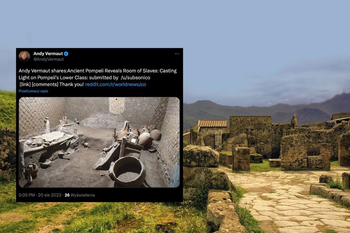 Slaves' room. Remarkable discovery in ancient Pompeii.