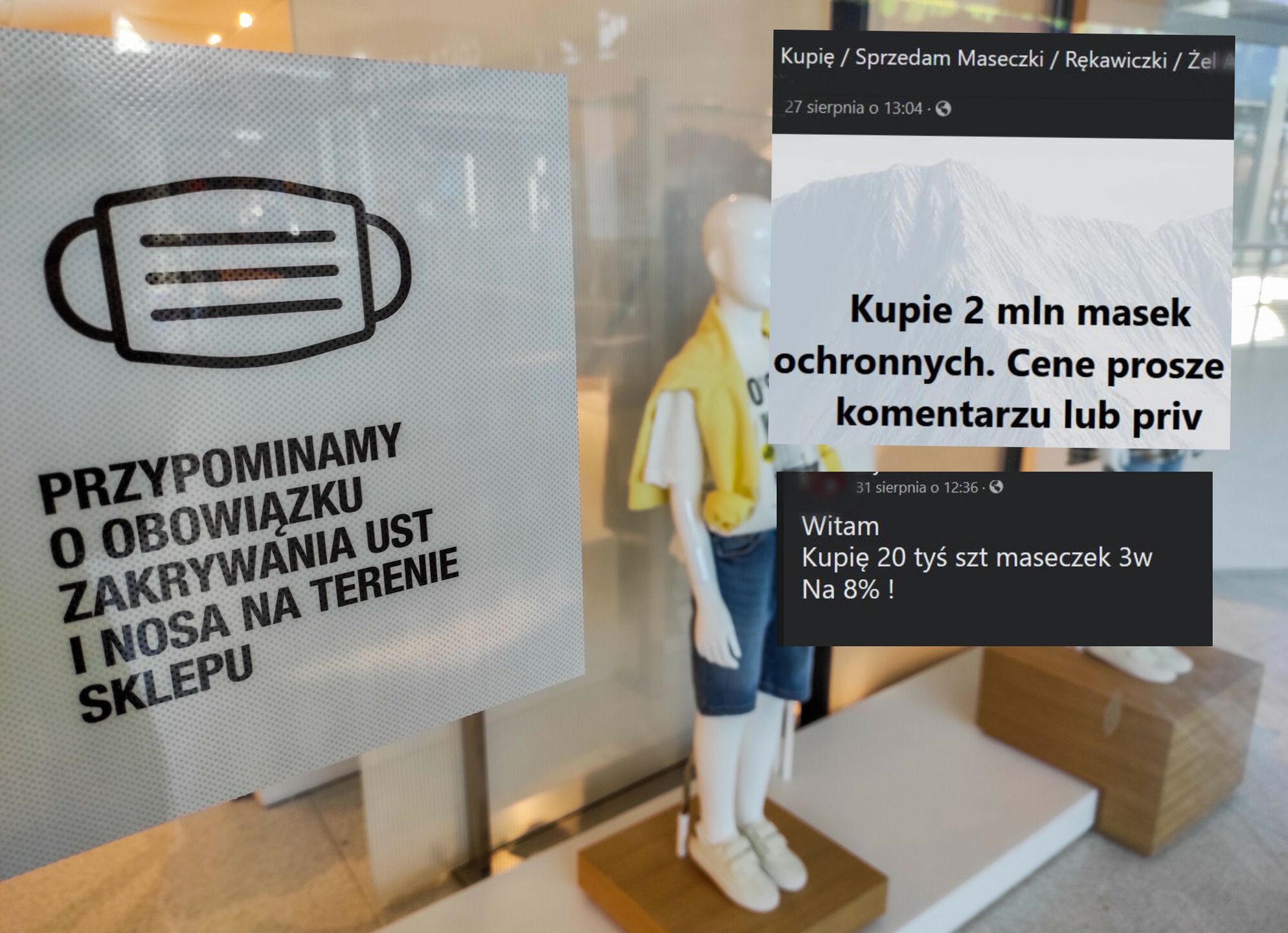 COVID-19 w Polsce. Odżył handel maseczkami. To jak zapowiedź czwartej fali