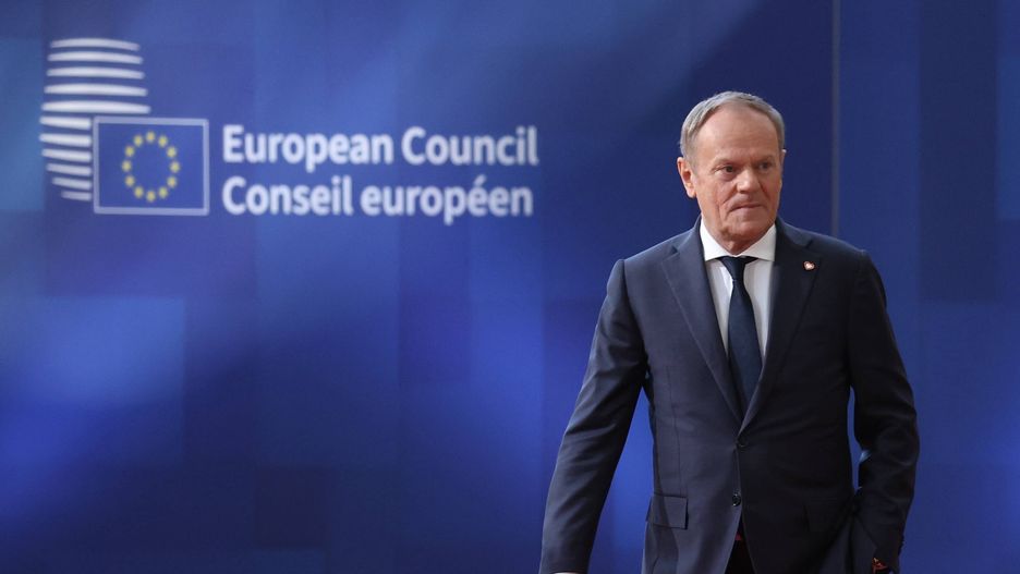 European Council meeting in Brussels
epa11944176 Poland's Prime Minister Donald Tusk arrives at a European Council meeting in Brussels, Belgium, 06 March 2025. The EU leaders are convening for a special summit to discuss ongoing support for Ukraine and enhance European defense.  EPA/CHRISTOPHE PETIT TESSON 
Dostawca: PAP/EPA.
CHRISTOPHE PETIT TESSON
delegates, EU, European Council, flags, logo, ministers, suits, press, union, parties