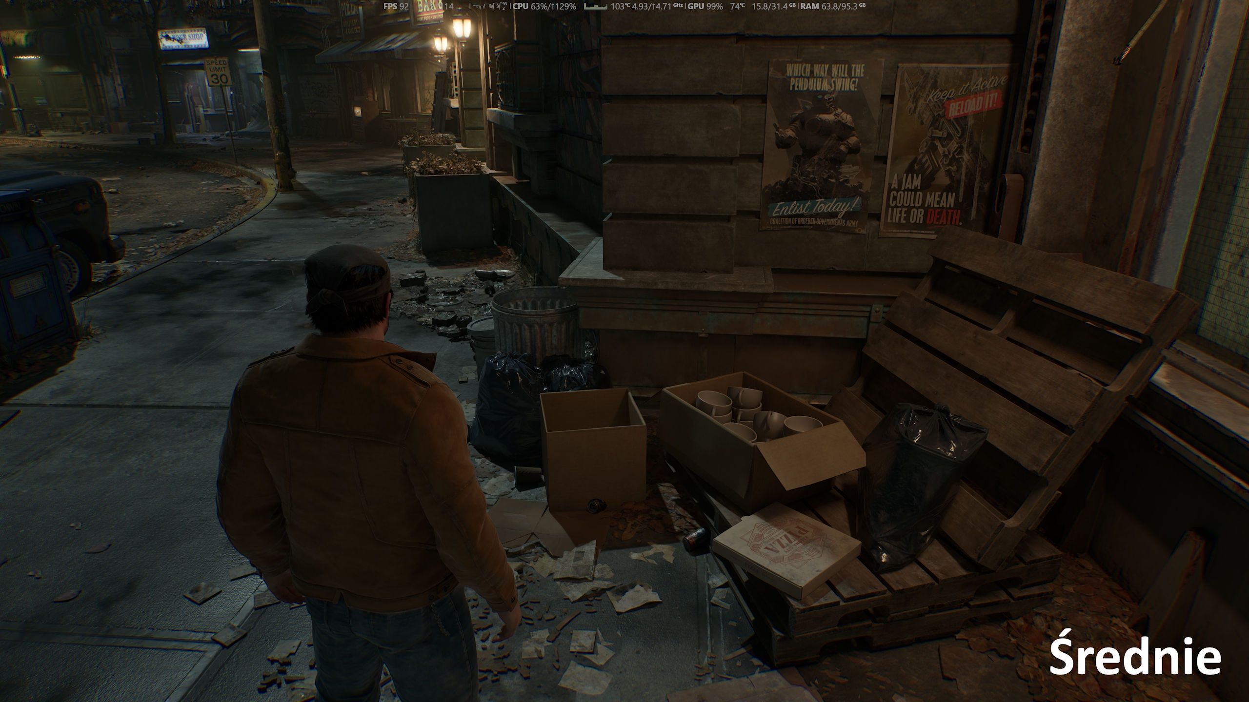 Gears of War: E-Day - ust. Średnie z RTX Geometry