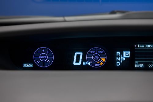 Toyota Prius - wyświetlacz