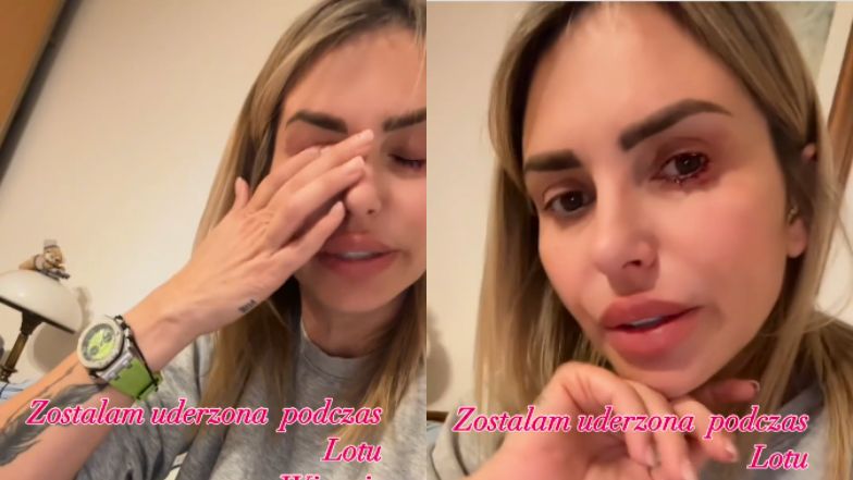 Monika Goździalska relacjonuje incydent na pokładzie samolotu