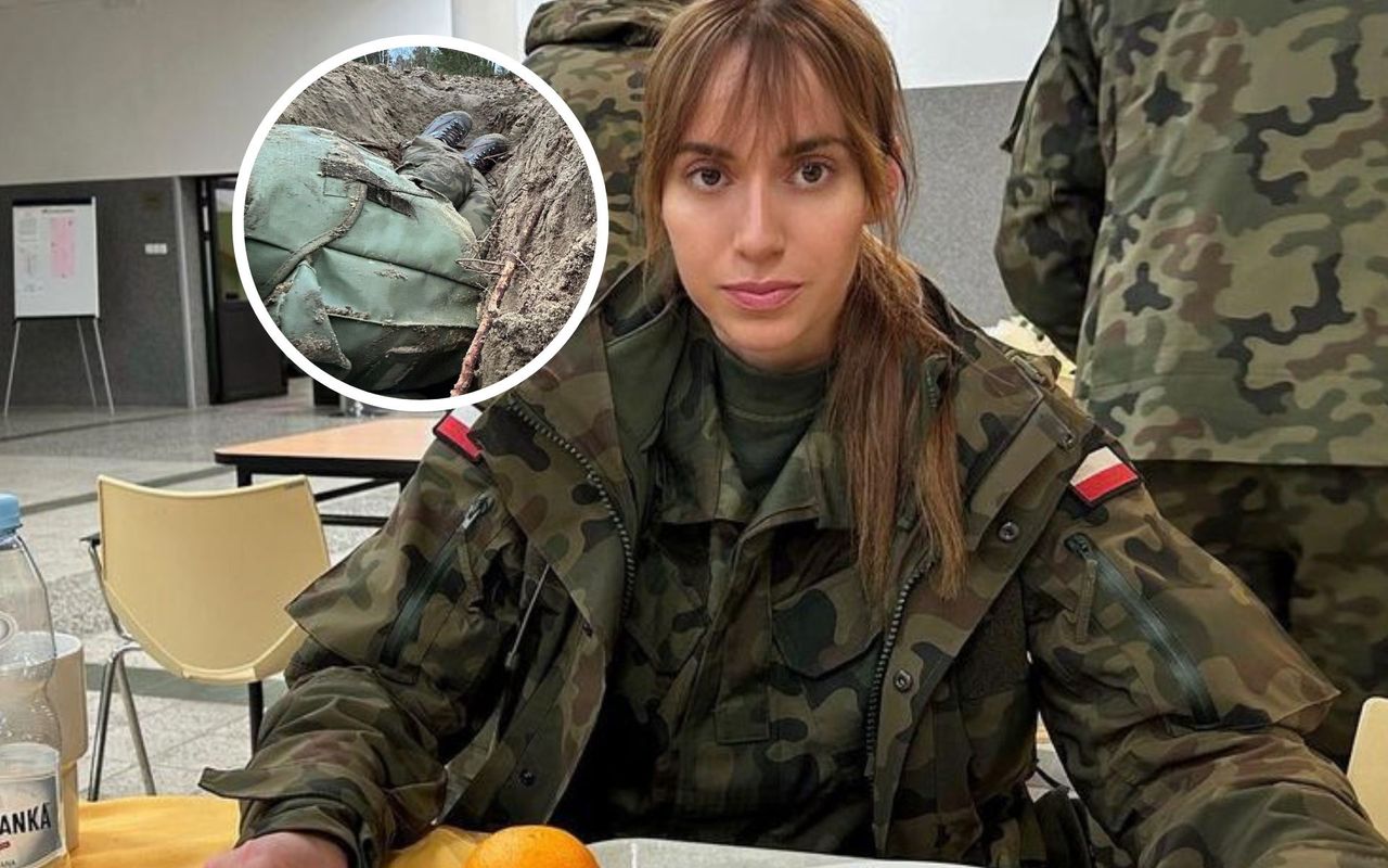 Marianna Schreiber bierze udział w szkoleniu wojskowym