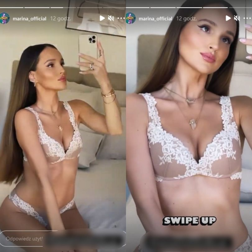 Marina Łuczenko pozuje w bieliźnie