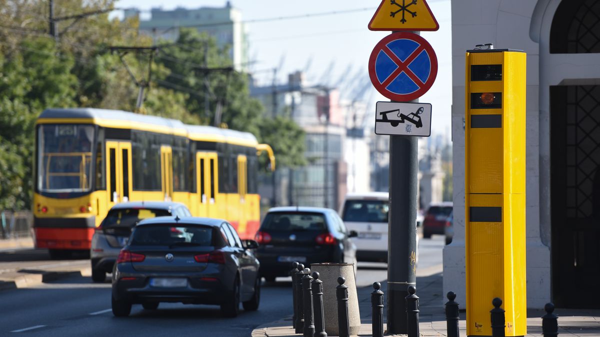 Fotoradar na moście Poniatowskiego