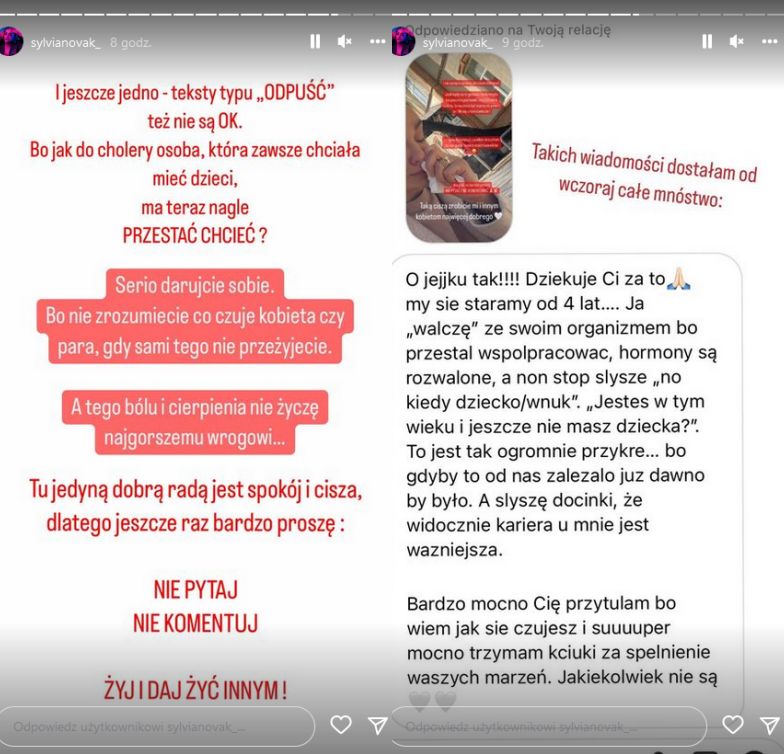 Sylwia Nowak z "Miłości na bogato" dzieli się swoimi doświadczeniami z problemem z zajściem w ciążę